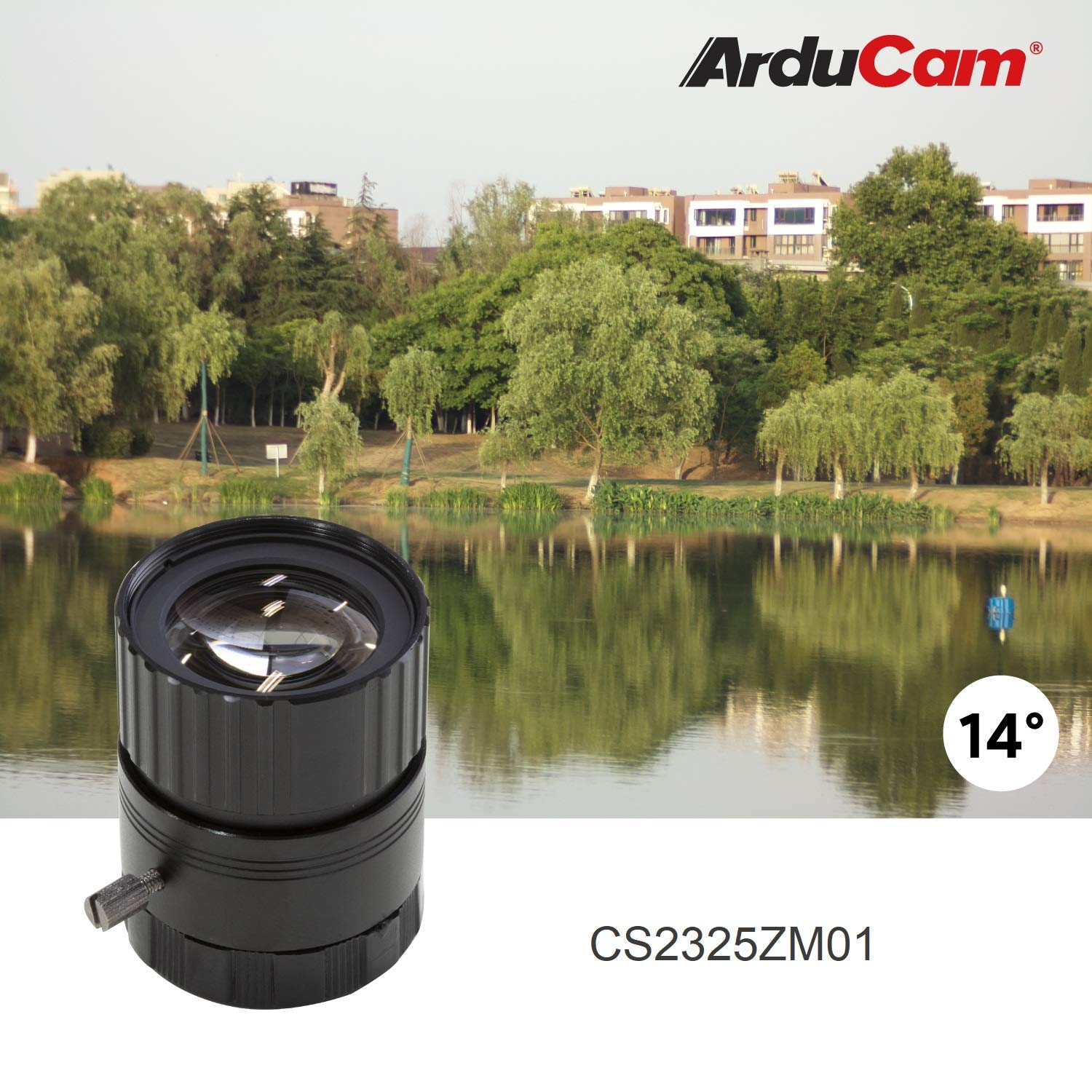 Arducam Cs Mount Lens Kit For Raspberry Pi Hq Camera (Type 1/2.3), 6Mm To 25Mm Focal Lengths, 65 To 14 Degrees, Telephoto, Wide