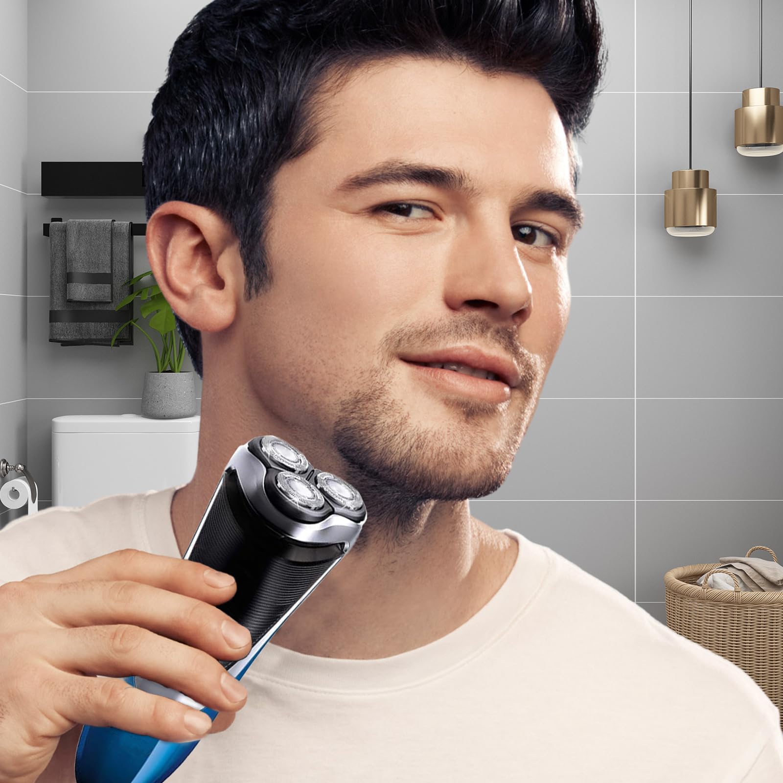 9 Pack Sh70/71 Replacement Head Compatible With Philips Norelco Series 7000