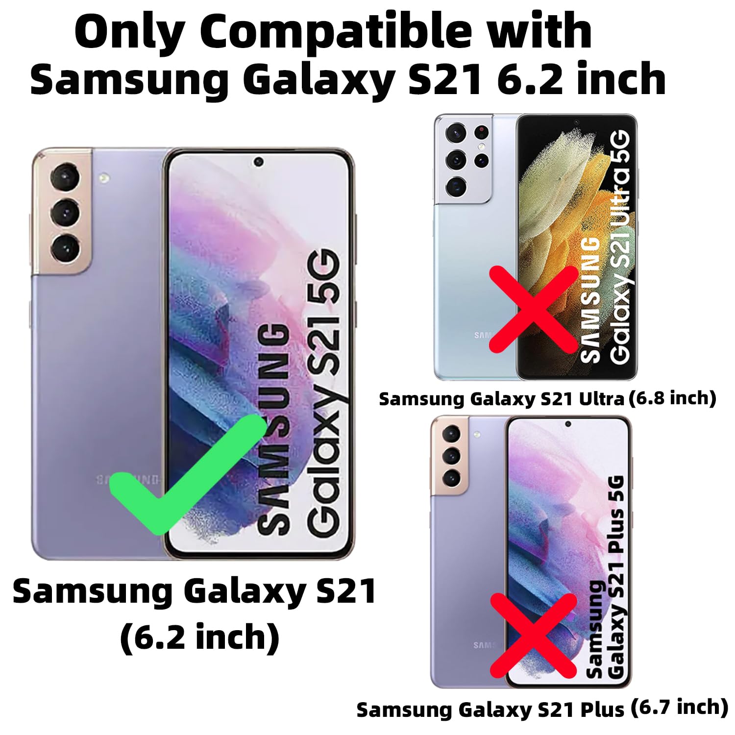 Zonrw For Samsung Galaxy S21 Case Magnetic,For Women Girl Soft Cute Luxury Love Heart Plating Bling Gradient Glitter Clear Phone