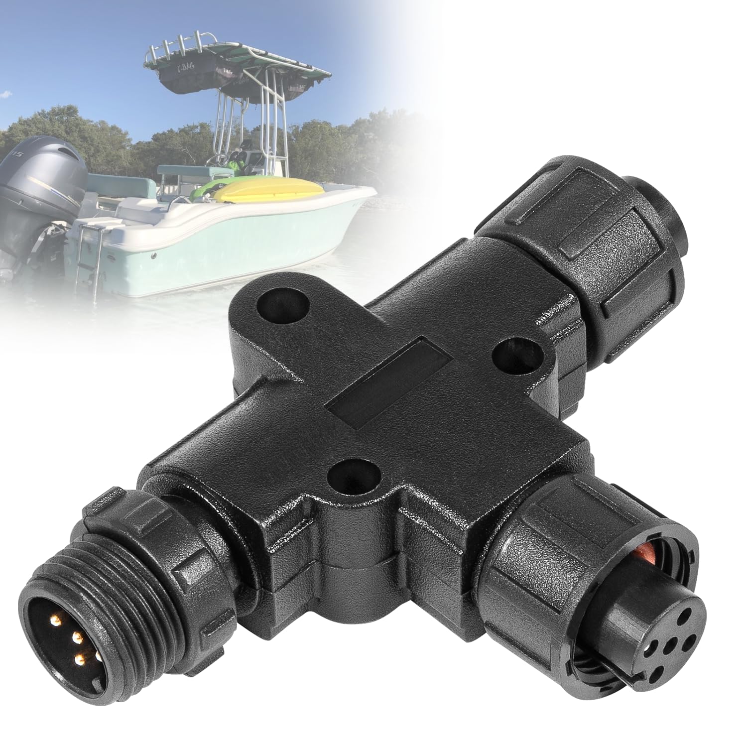 Nmea 2000 N2K Tee T Connector 5Pin Ip67 Waterproof, For Garmin Lowrance Simrad B&G Navico Networks, Boat/Ship/Yacht Parts