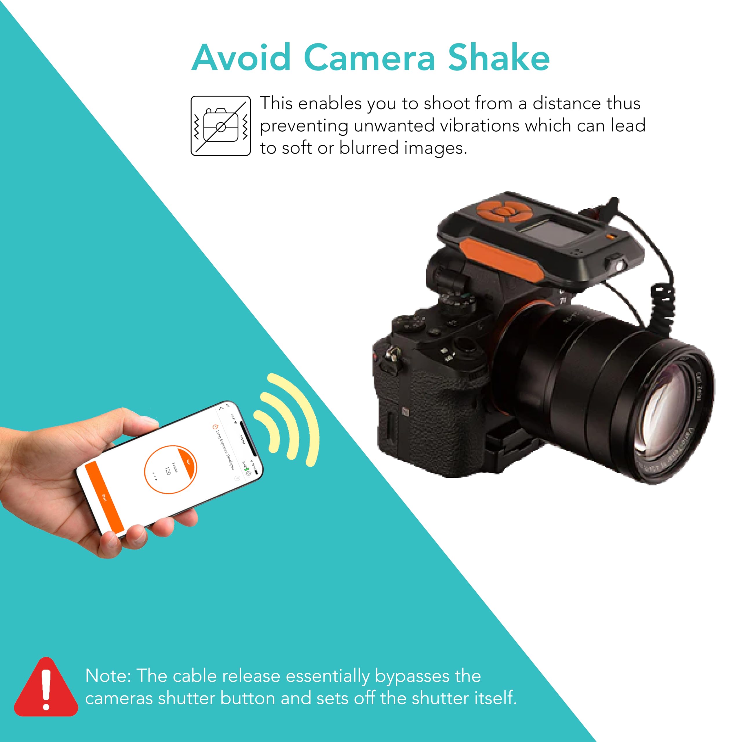 Foto&Tech 2.5Mm-C3 Remote Control Shutter Release Cable Cord Compatible With Miops Nero Smart Camera Trigger, Compatible With Ca
