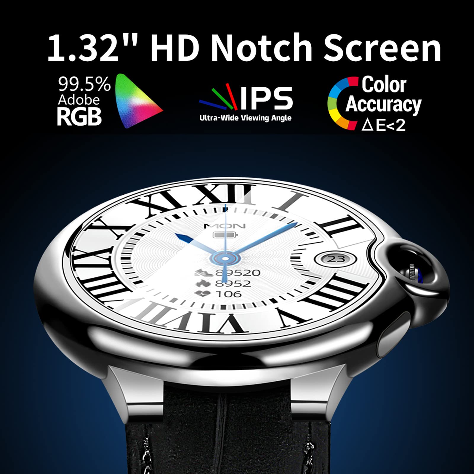 Loluka Smart Watch For Men Women Make Answer Call Heart Rate Sleep Tracker Ip67 Waterproof Fashion Smartwatch Pedometer Calorie