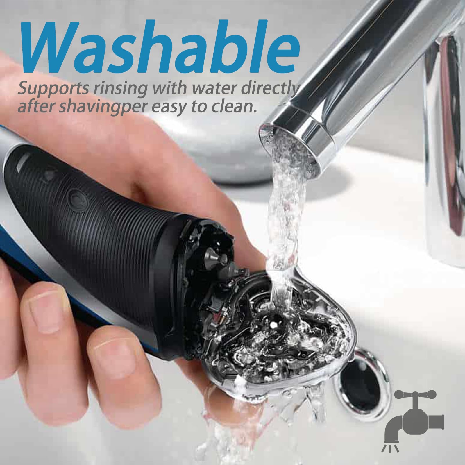 Sh30 Shaving Heads For Series 1000, 2000, 3000 And 5000X Razors, Shaver Replacement Blades With High Performance   Shave Wet And