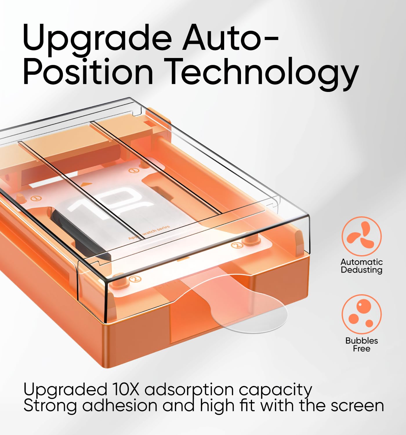 Magic John 2 Pack For Apple Watch Series 9/8/7 45Mm Screen Protector, [Automatic Align Tech] Self Healing Flexible Tpu Film For