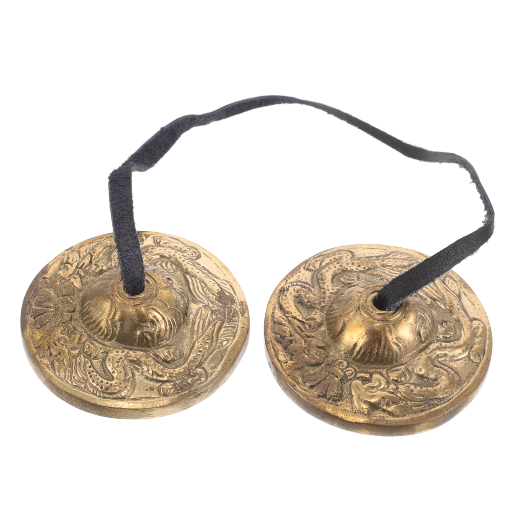 Toddmomy 1Pair Nepal Copper Finger Cymbals Lightweight Rhythm Instrument For Spiritual Practices Yoga And Music Authentic Ethnic