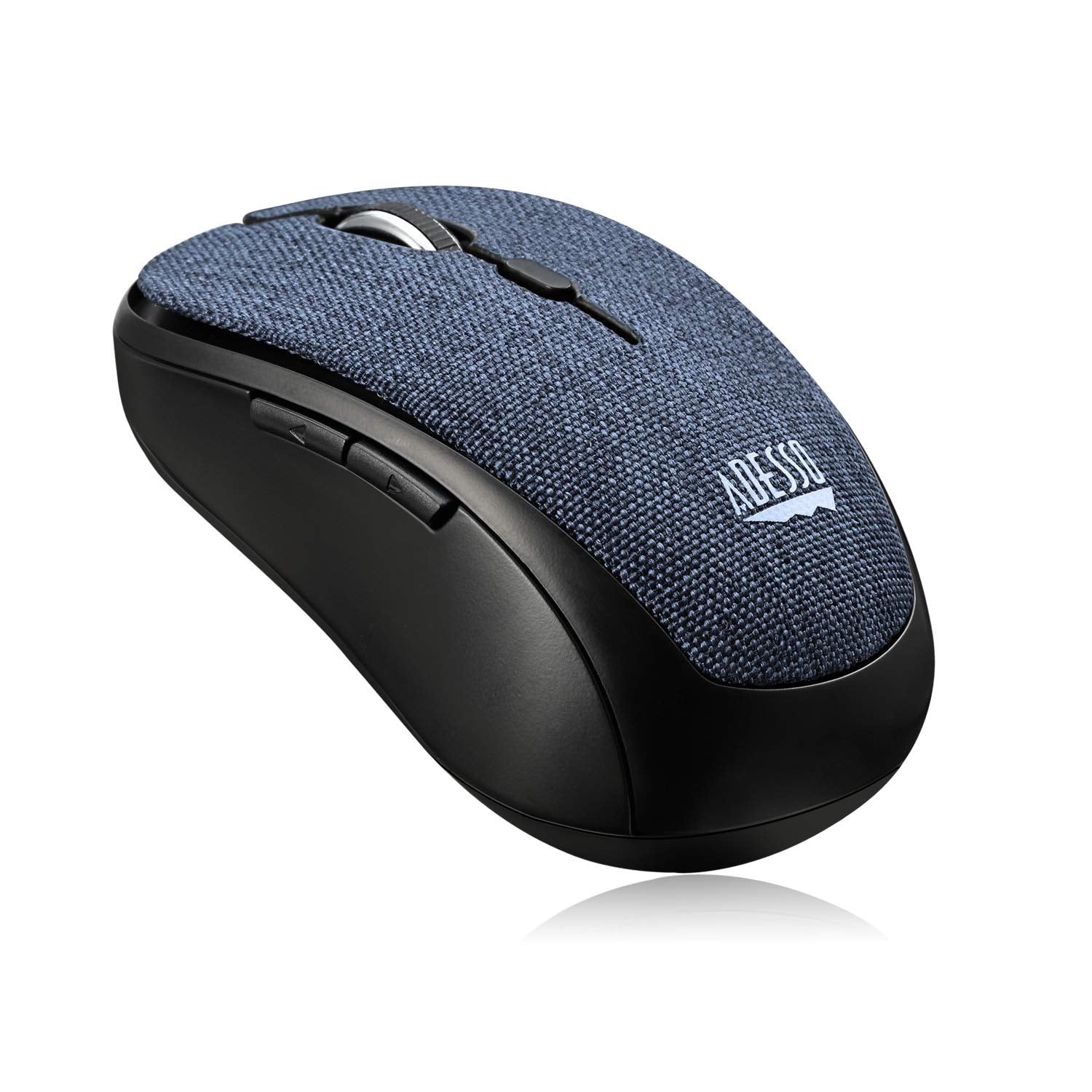 Adesso Imouse S80L Wireless Fabric Optical Mini Mouse, Blue