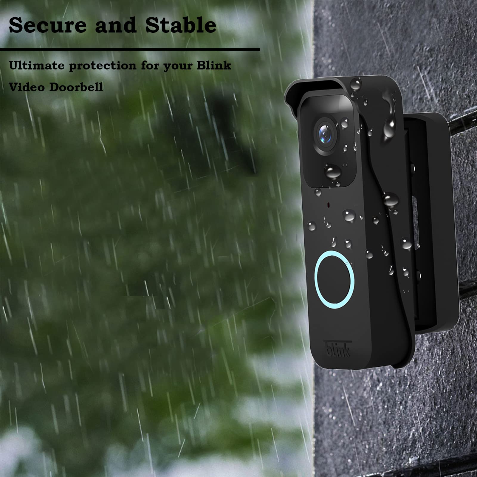 Blink Doorbell Mount, Adjustable Angle Mount Kit (Up To 110 Degrees Tilt) For Blink Video Doorbell, Wide Viewing Range Left/Righ