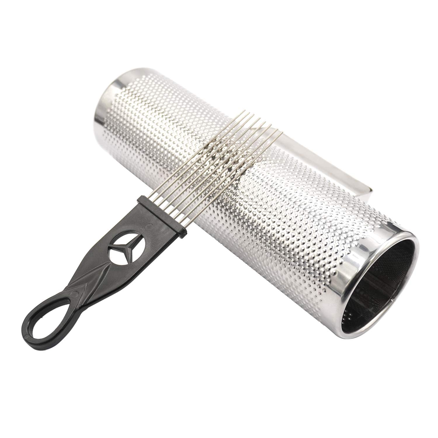 Eastrock Stainless Steel Guiro 10'' 3'' Percussion Instrument Musical Training Tool With Scraper,Professional Band Accompaniment