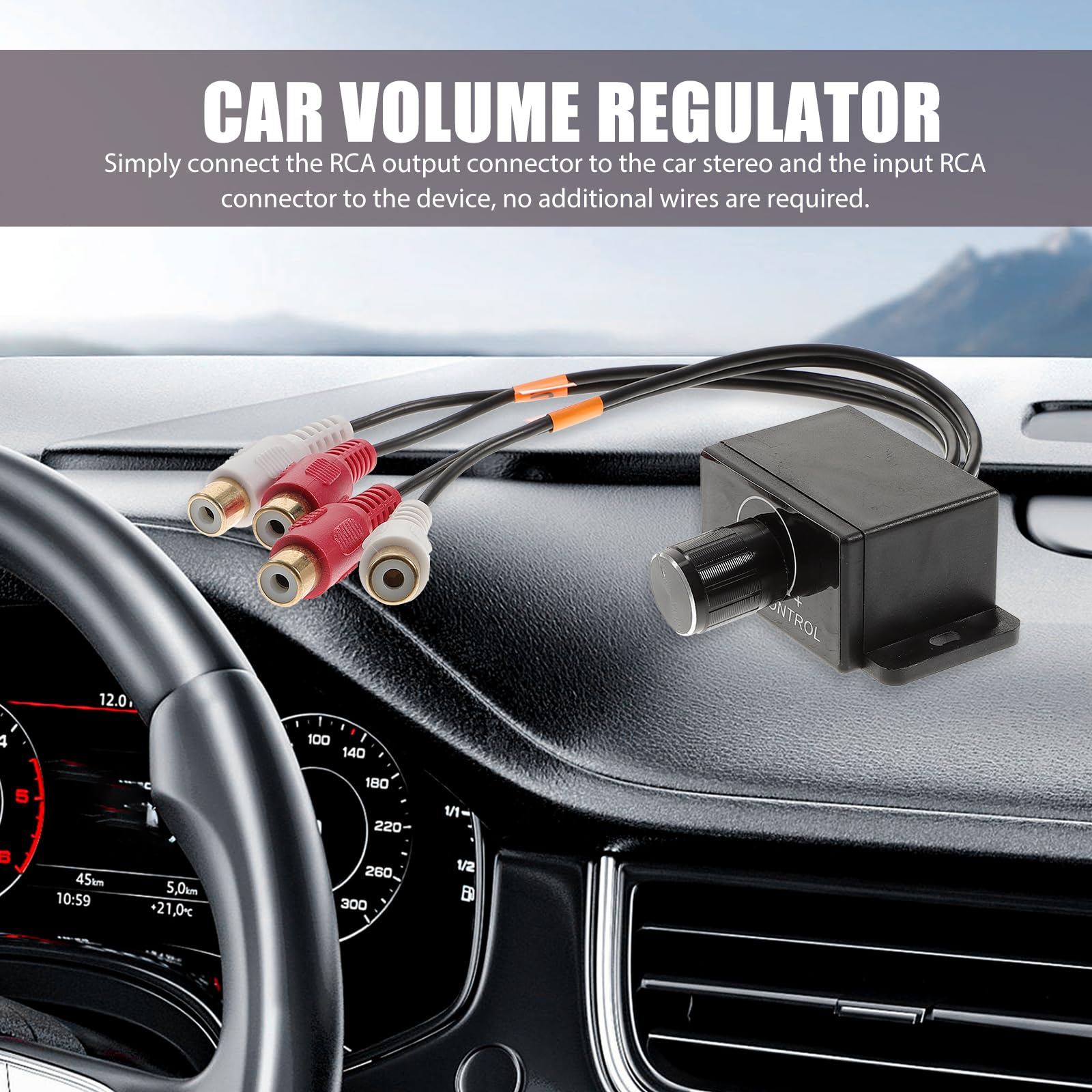 Vanzack Bass Amp Universal Car Rca Remote Amplifier Level Controller Car Audio Amplifier Gian Level Bass Boost Audio Volume Cont