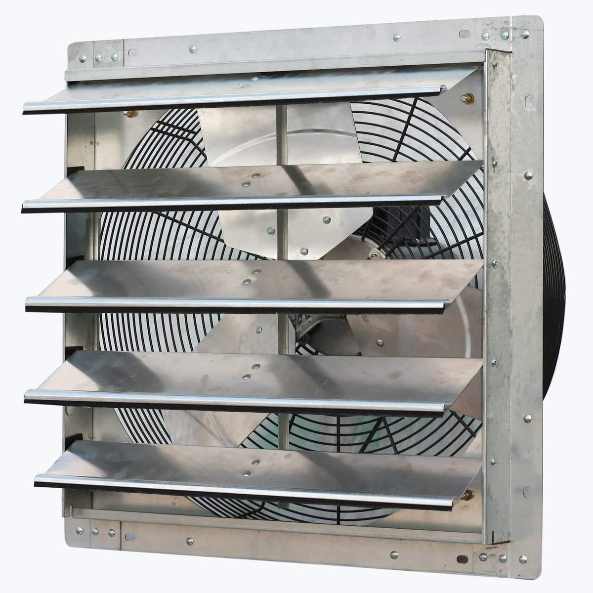 Iliving - 18'' Wall Mounted Exhaust Fan - Automatic Shutter - Variable Speed - Vent Fan For Home Attic, Shed, Or Garage Ventilat