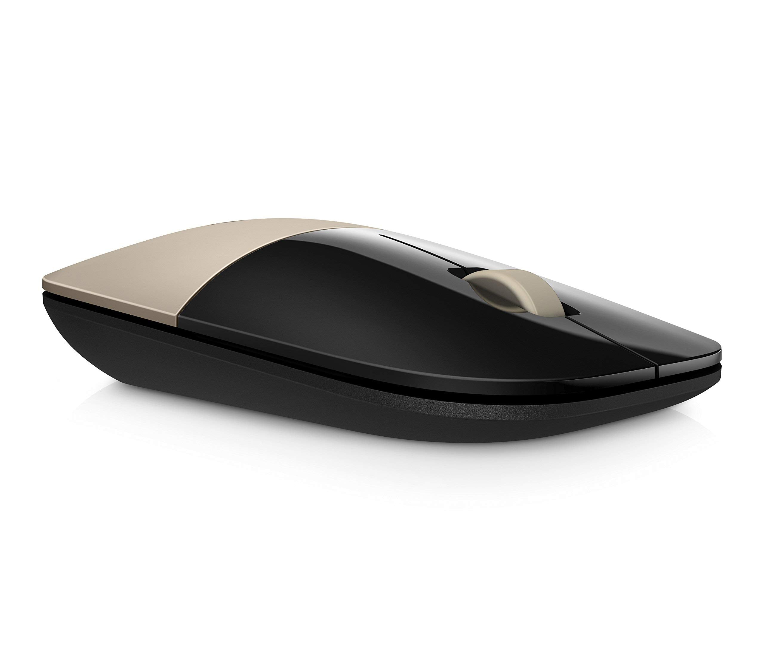 Hp 2.4Ghz Wireless Usb Mouse Z3700 (Matte Gold/Glossy Black), Modern Gold (X7Q43Aa#Abl)