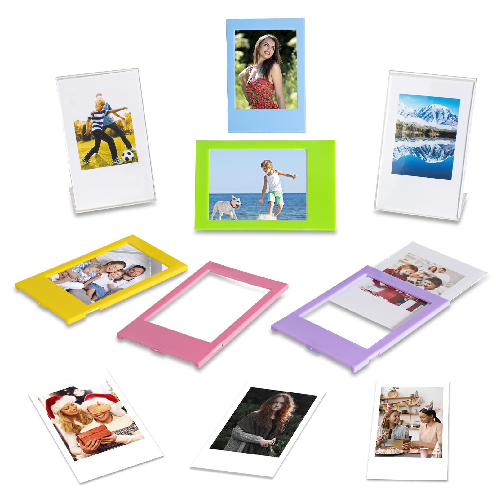 Riosin Instant Camera Accessories Bundle Compatible With Fujifilm Instax Mini 12 11 Camera Include Mini Photo Album,Film Frames,