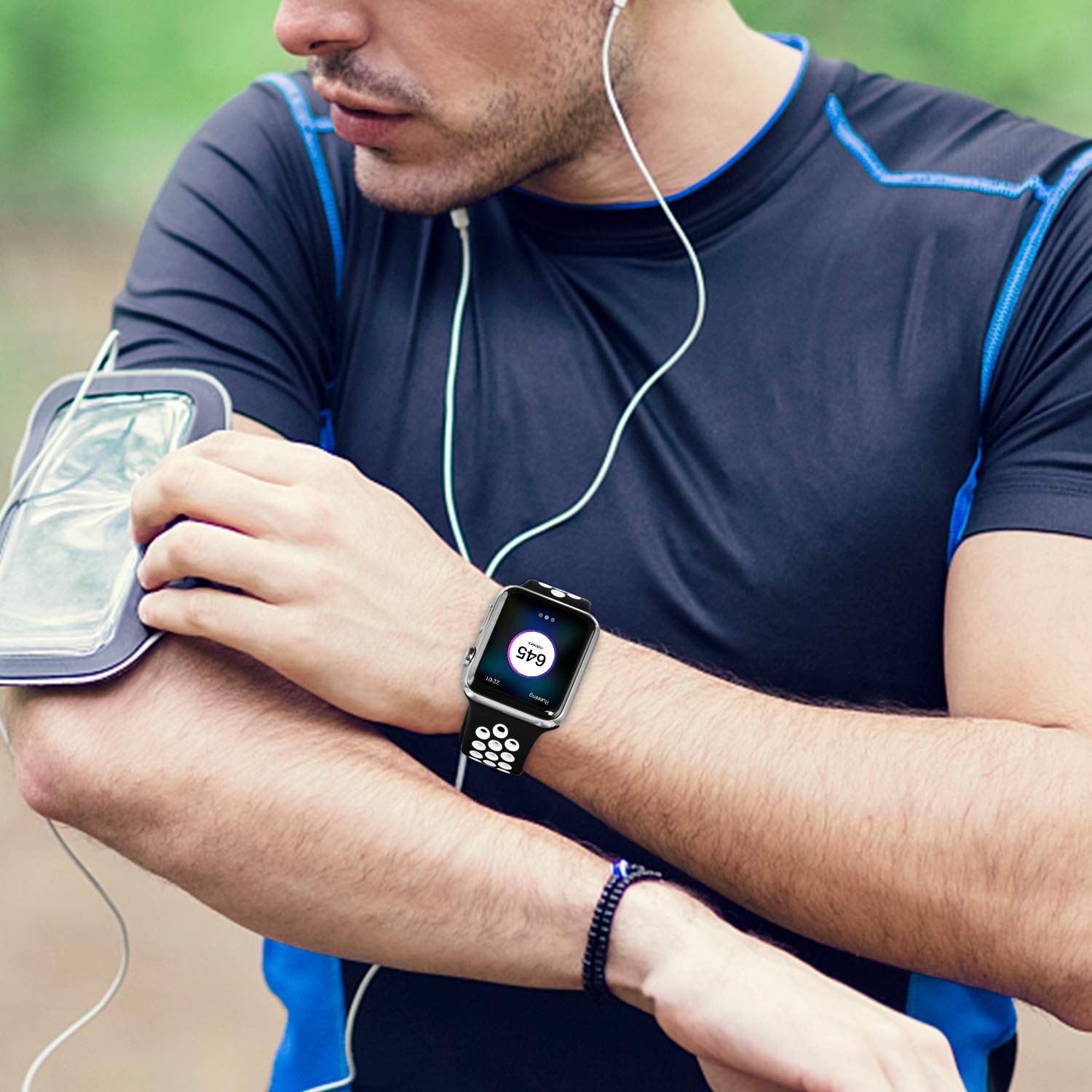 Sport Bands Compatible For Apple Watch Bands 42Mm Series 3/44Mm/45Mm/46Mm/49Mm,Soft Silicone Sport Women Men Replacement Strap C