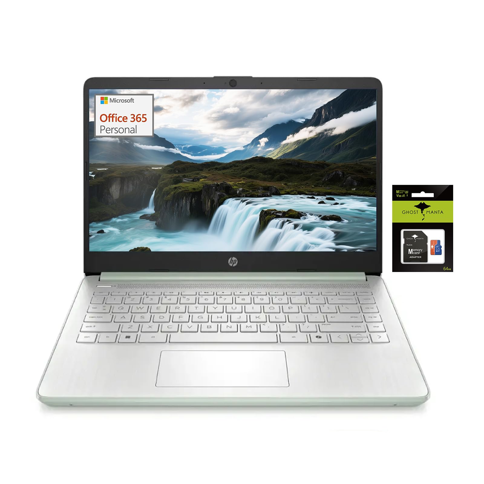 Hp 14'' Student-Laptop With Copilot Ai Office365, Quad Core Intel Processor N150(Up To 3.6Ghz) 16Gb Ram 192Gb Storage(128Gb Ufs 