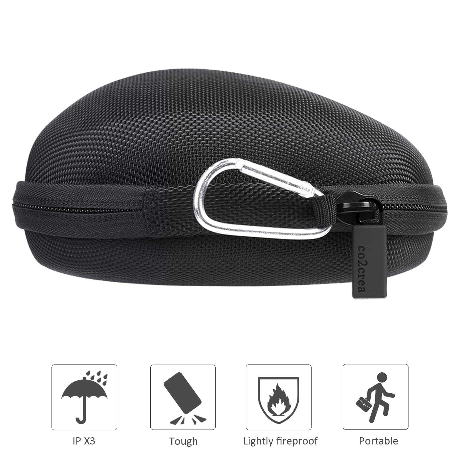 Co2Crea Hard Case Replacement For Logitech Mx Master 3 Master 3S Advanced Wireless Mouse (Graphite Black Case)