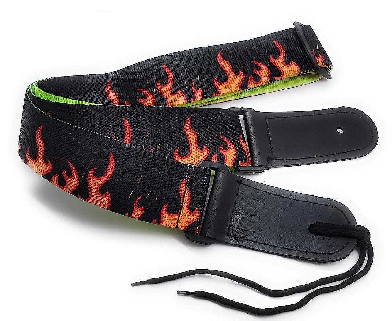 SLS Music Adjustable Polyester Guitar Strap  Buckled Guitar Belt for Acoustic, Electric & Bass Guitars