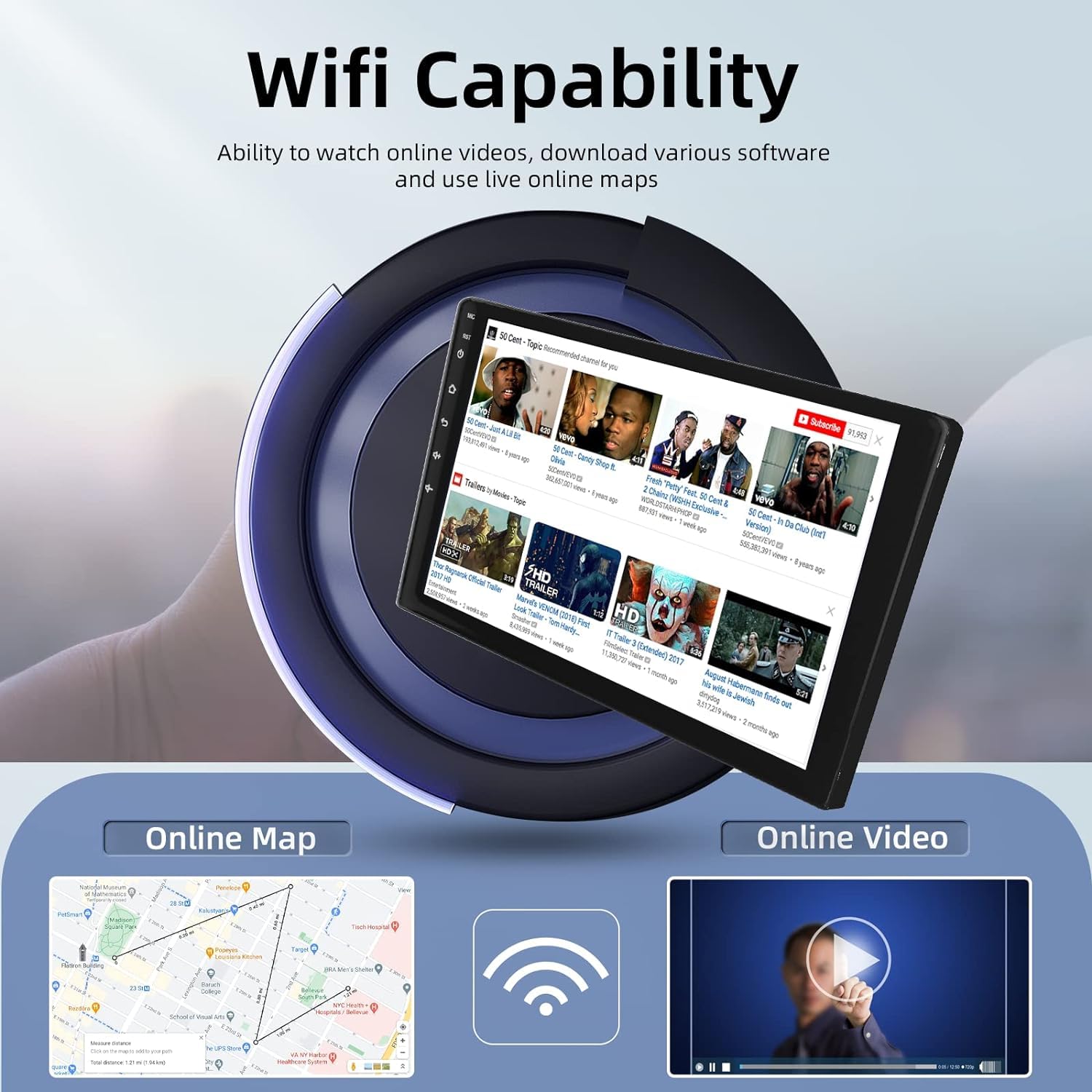 Podofo Car Stereo Radio For Nissan Altima 2008 2009 2010 2011 2012, 9 Inch Hd Ips Touch Screen Bluetooth Car Radio With Gps Navigation Wifi Fm Android/Ios Mirror Link Backup Camera (For Manual A/C)