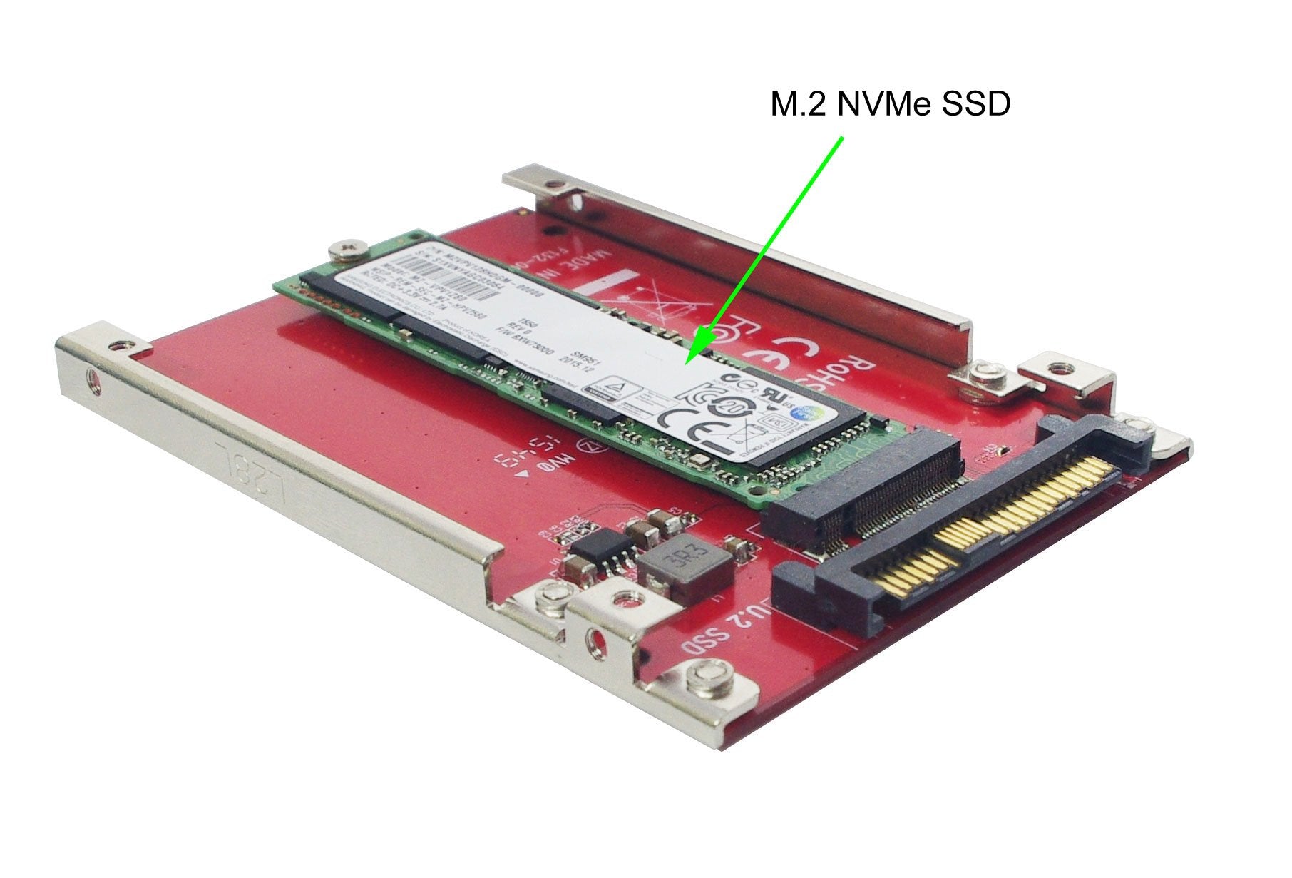 Ableconn Iu2-M2132 M.2 Nvme To U.2 Adapter - Turn M.2 Nvme Ssd To 2.5 Drive With U.2 (Sff-8639) Interface - M2 Ssd Converter - P