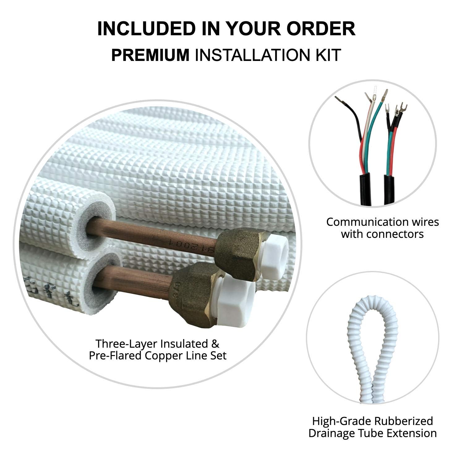 Olmo Alpic 9,000 Btu, 110/120V Ductless Mini Split Ac/Heating System With Heat Pump Including 16Ft Installation Kit