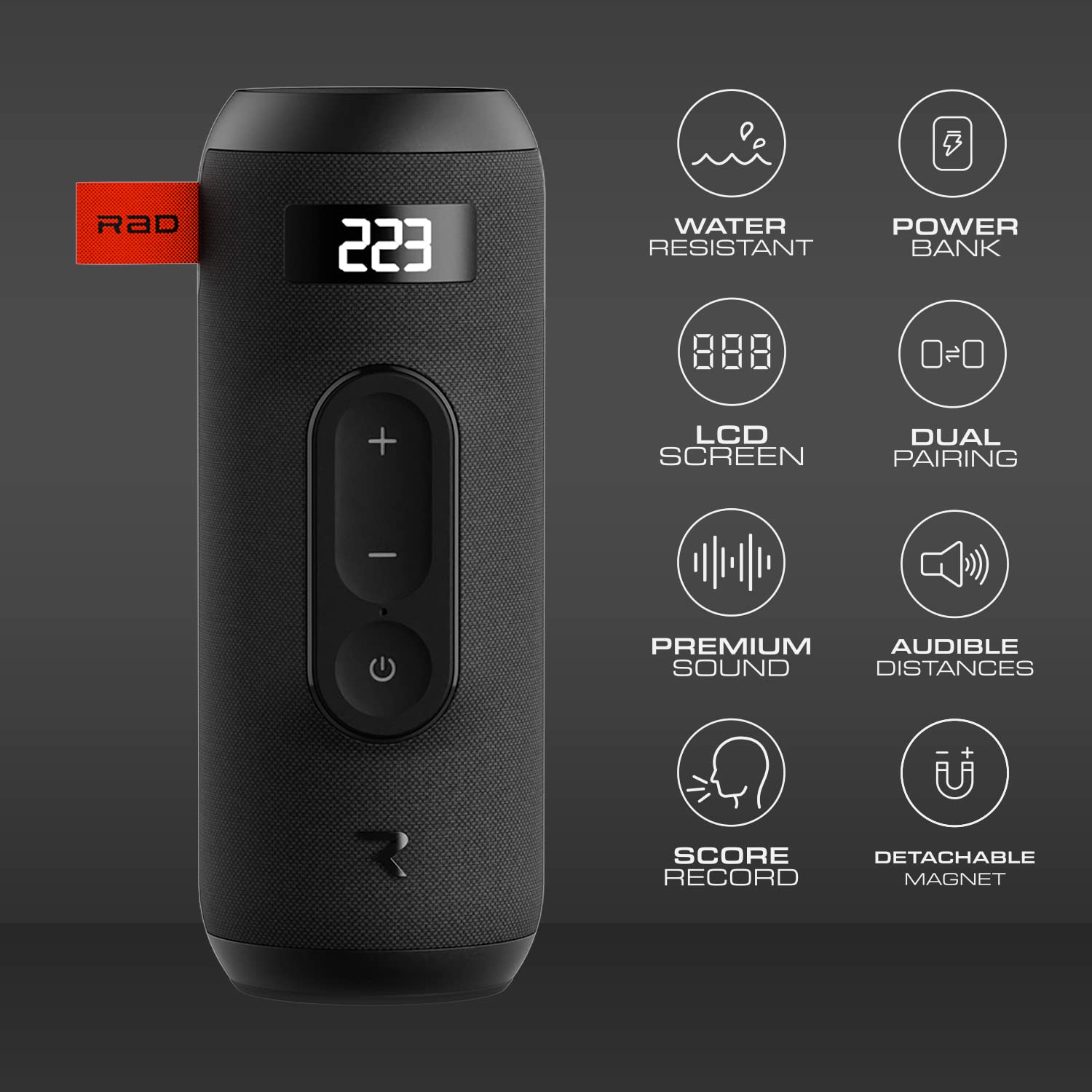 Rad Golf Sound+ Ultimate Gps Bluetooth Golf Speaker With Super Strong Magnet To Attach To Golf Cart   Ipx6 Waterproof   Power Ba