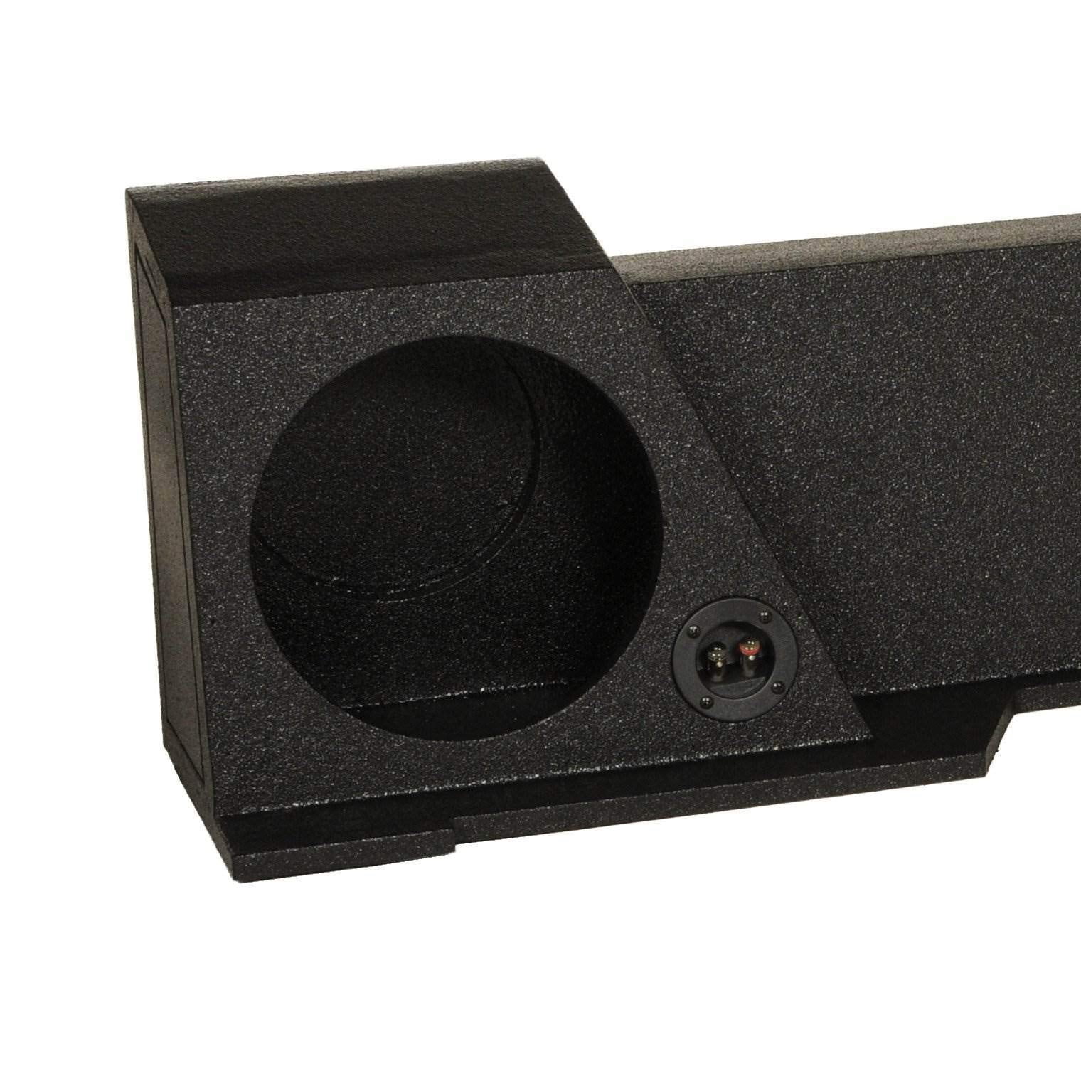 Qpower 2 Hole 10 Inch Enclosure For Gmc Chevy 2007 2013 Xcab High Transmission
