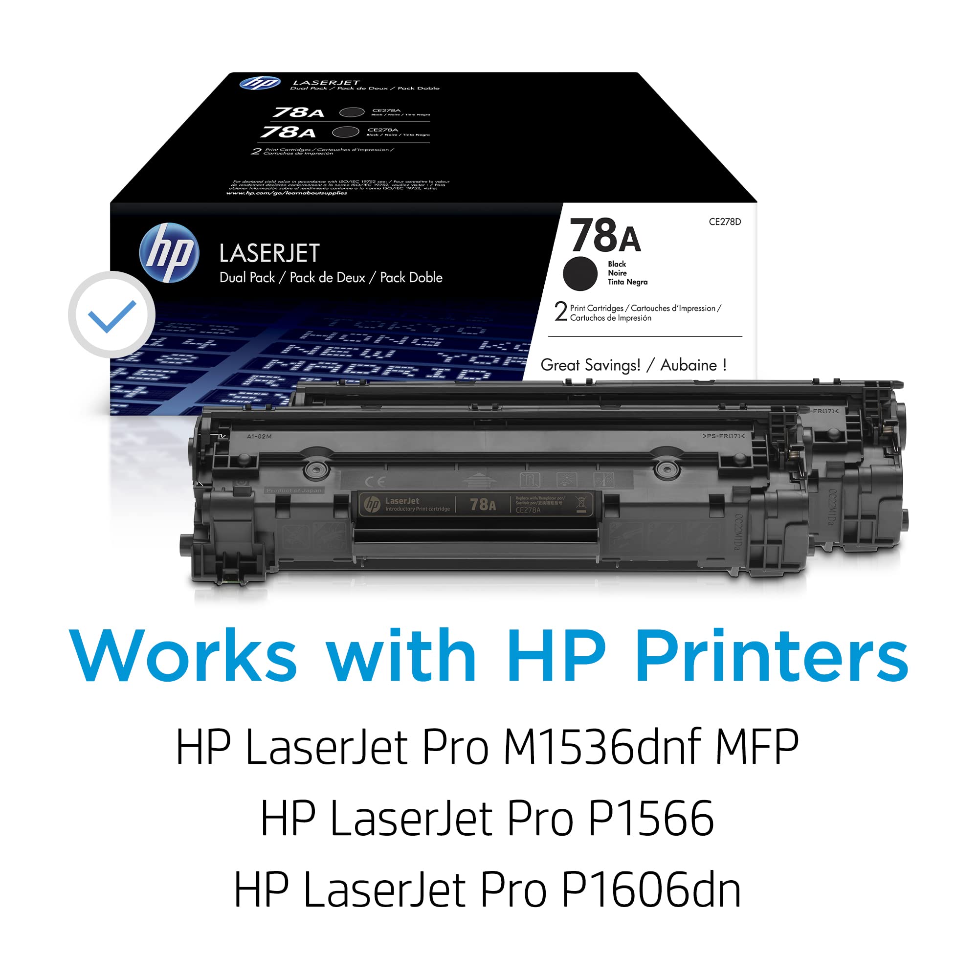 Pci Brand Eco Friendly Reman Hp 78A Ce278Ad 2 Pack Black Toner Cartridges 4.2K Pg Yld For Hp Laserjet Pro M1530, M1536, M1536Dnf