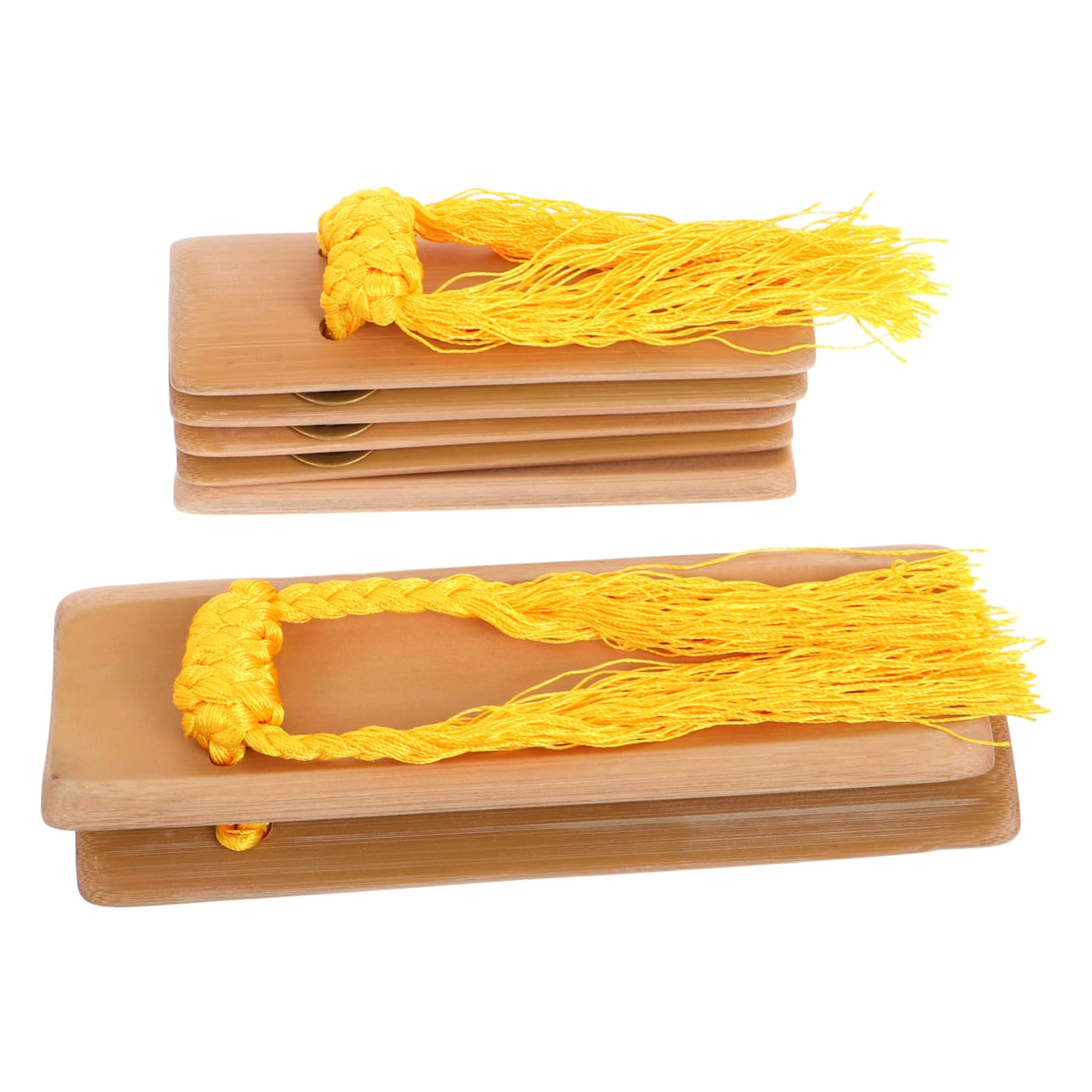 ibasenice 2pcs Kuaiban Castanet for Folk Music Performance Crisp Sound Lightweight Design Traditional Chinese Hand Percussion In