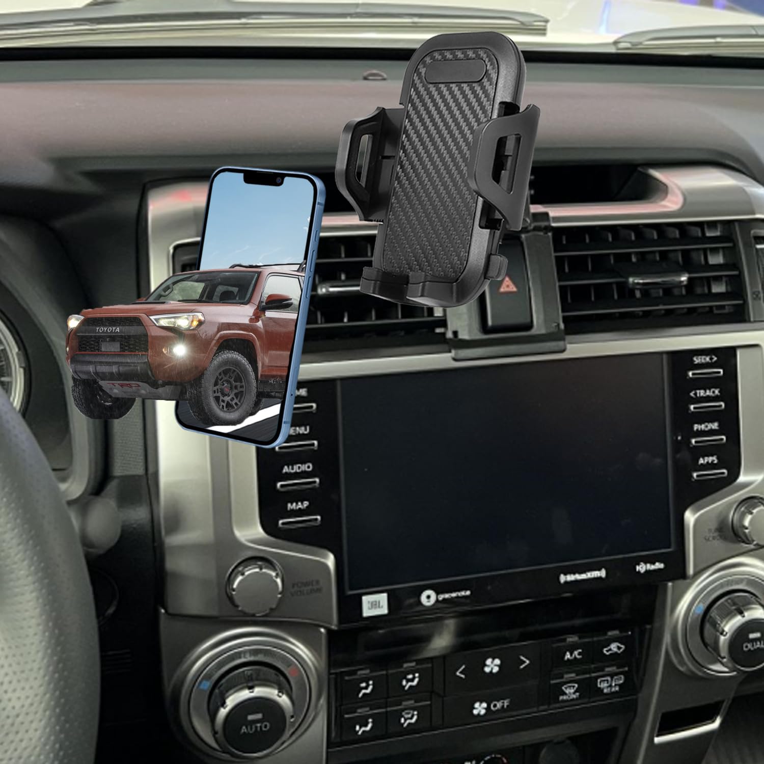 Oricarmes Toyota 4Runner Phone Mount For 2024 Toyota 4Runner Accessories Toyota 4Runner Phone Holder Support 2010-Present Toyota