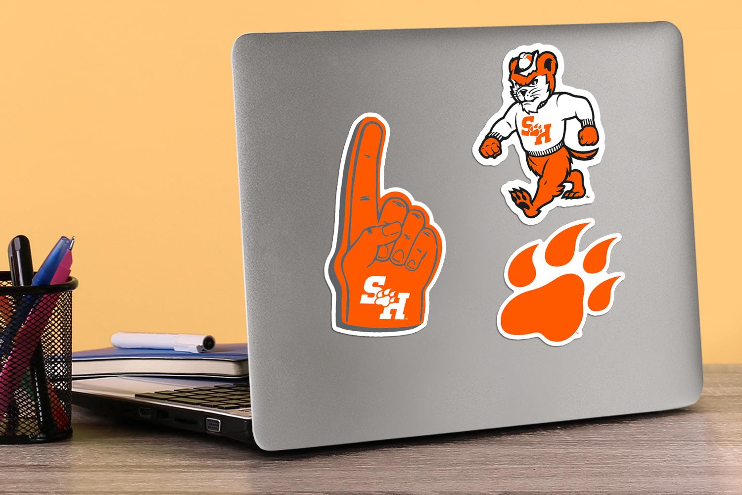 Sam Houston State University 10Ct Vinyl Large Deluxe Stickers Variety Pack   Laptop, Water Bottle, Scrapbooking, Tablet, Skatebo