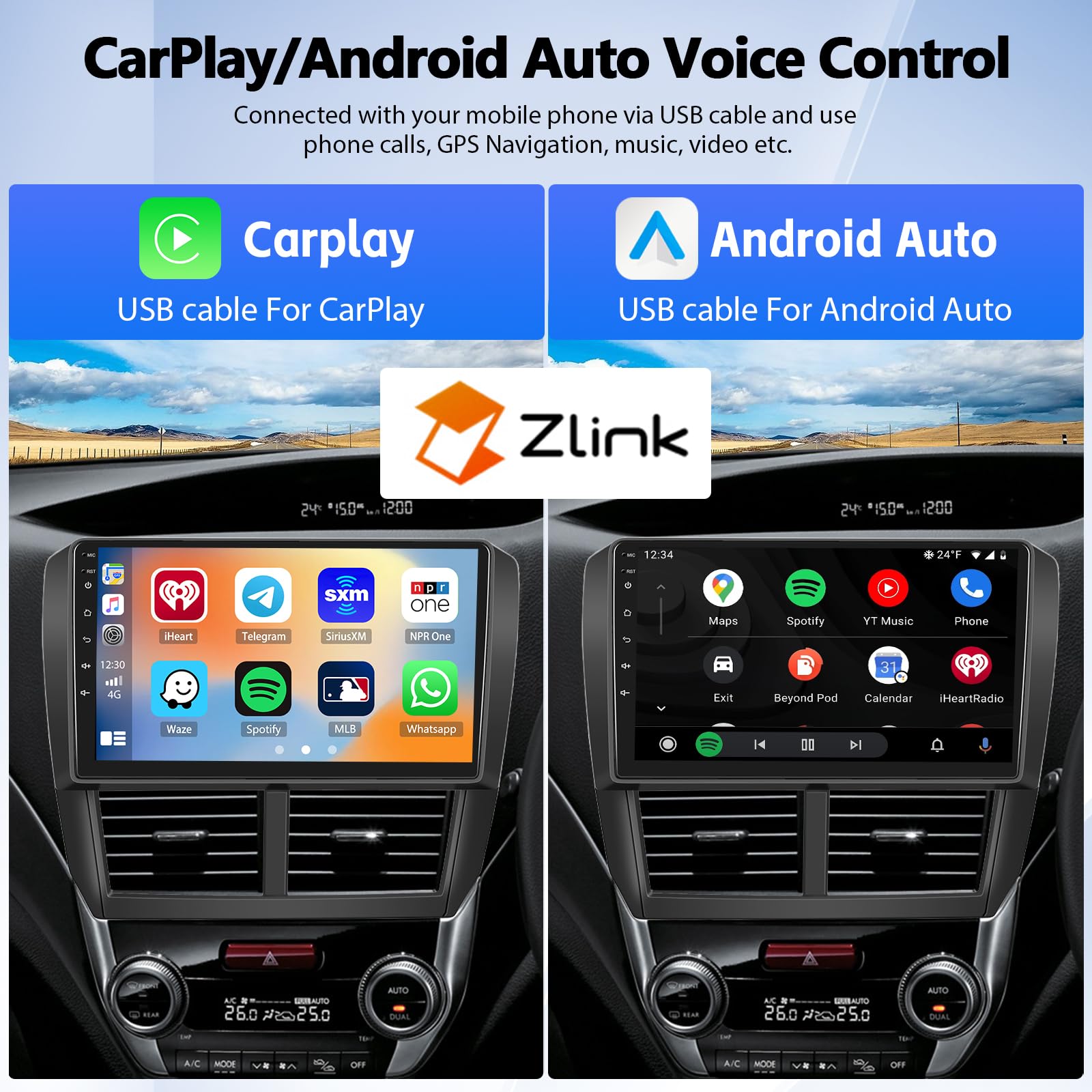 Unitopsci Car Radio For Subaru Forester 2008 2012 Car Mp5 Player With Carplay Android Auto Bluetooth Car Radio 9 Inch Hd Touchsc
