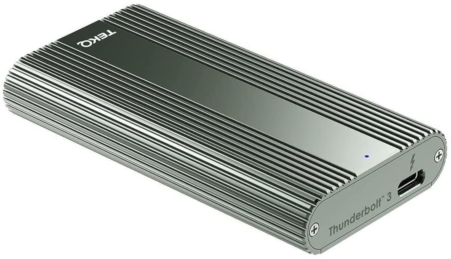 TEKQ [Intel Certified 2TB Thunderbolt 3 External Portable SSD, Bus Powered, Read up to 2800MB/s, Write up to 2300MB/s, (Compatib