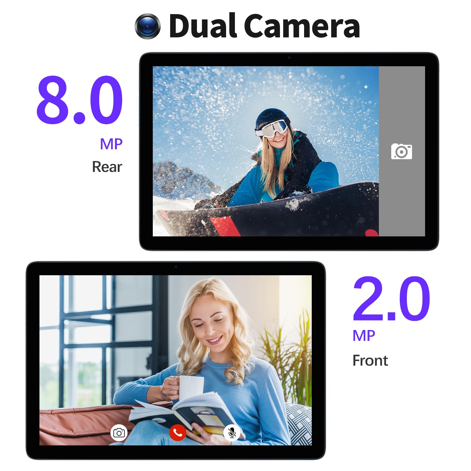 Pritom Tab11 Tablet Android 13, 128Gb, Tablet 10 Inch With Octa Core, 5G Dual Wifi, Hd Ips Display, Dual Camera, Bluetooth, Fm,