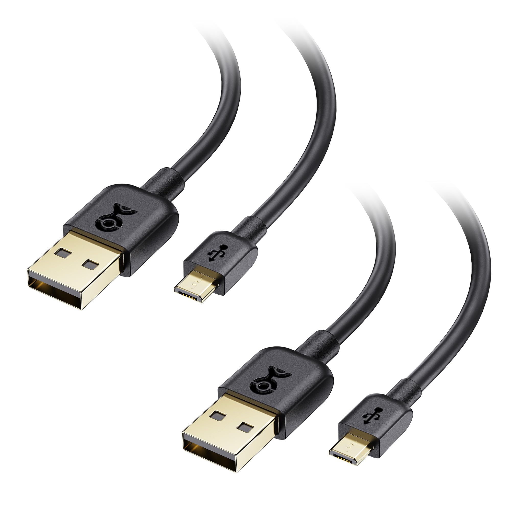 Cable Matters 2Pack Micro USB to USB A Cable, 10ft, Black