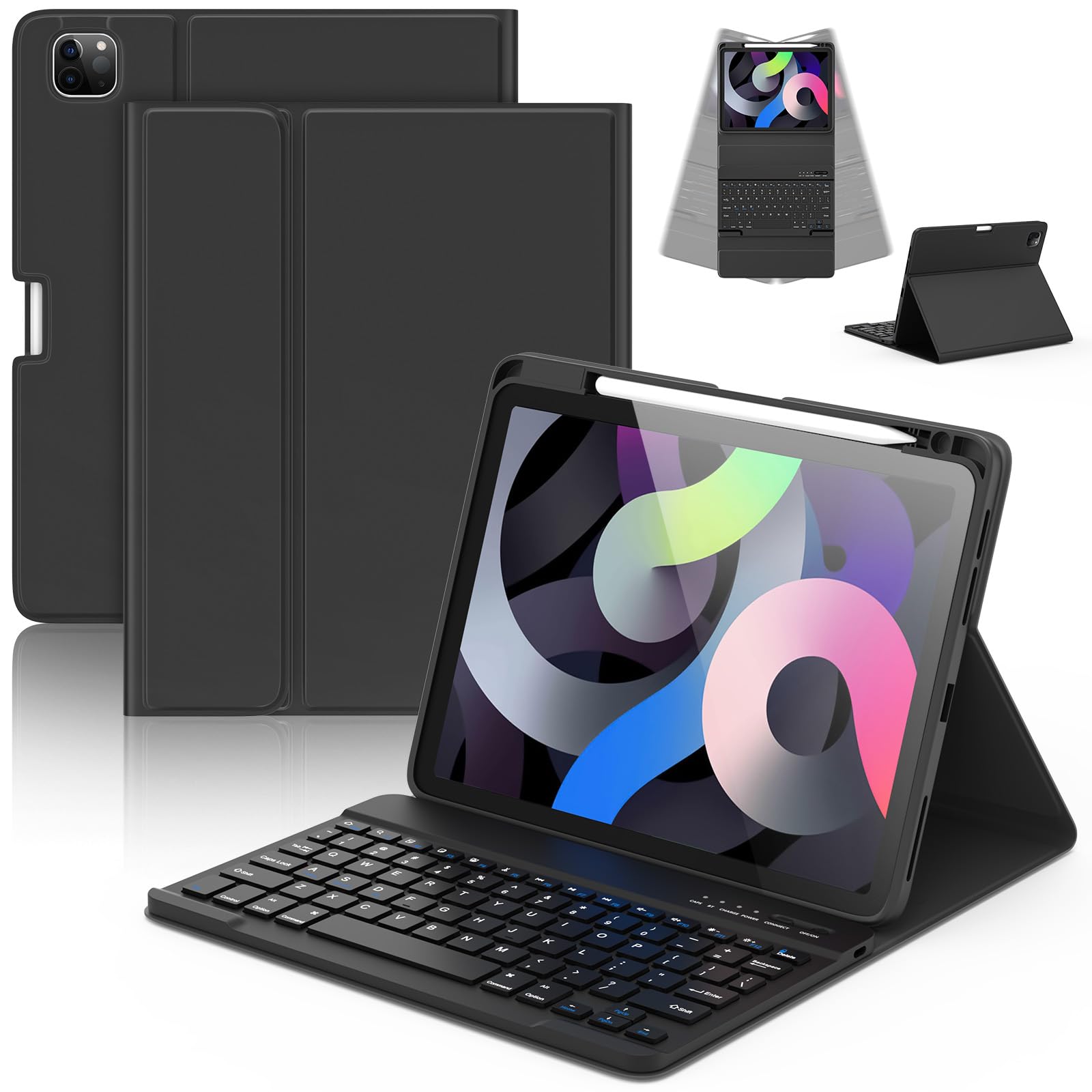 CC Store for iPad Air 11 Inch Case with Keyboard,Detachable Keyboard