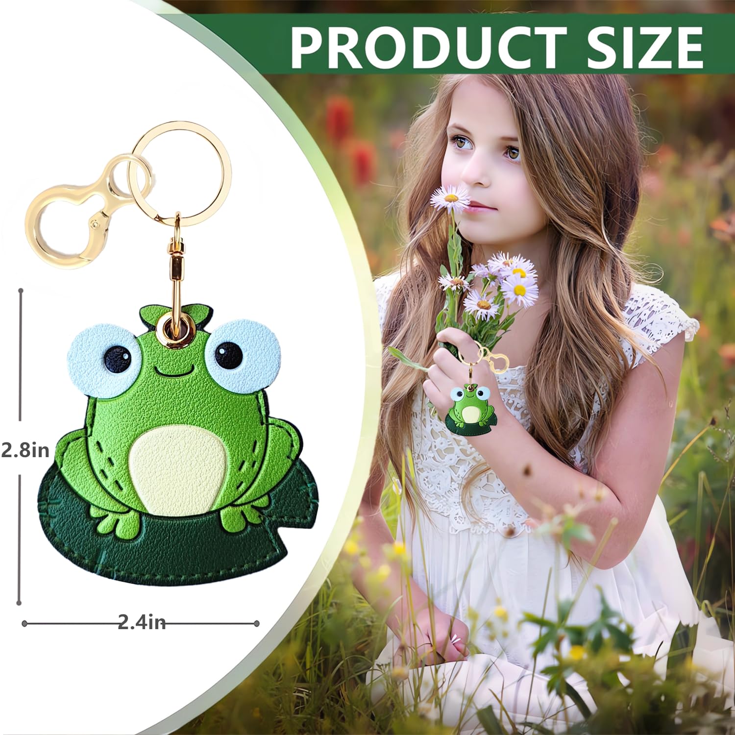 Leather Keychain Holder Case Compatible With Apple Airtag, Cute Protective Air Tag Cover With Keychain Ring, Anti Scratch Finder