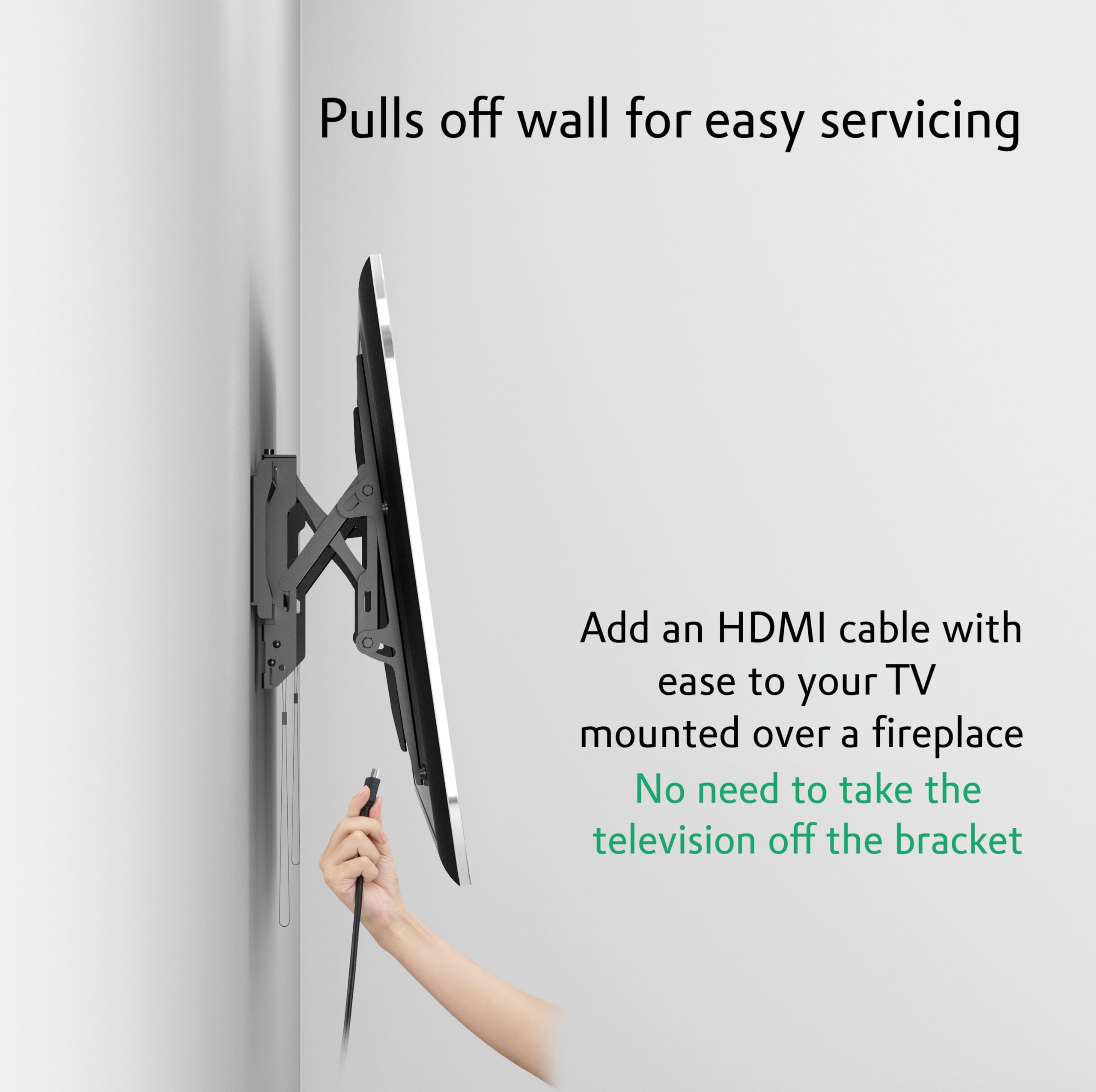 Ynvision.Design Advanced Tilt Tv Wall Mount | Easily Tilt, Pull Out, Swivel And Service Television Without Tools | Heavy Duty Br