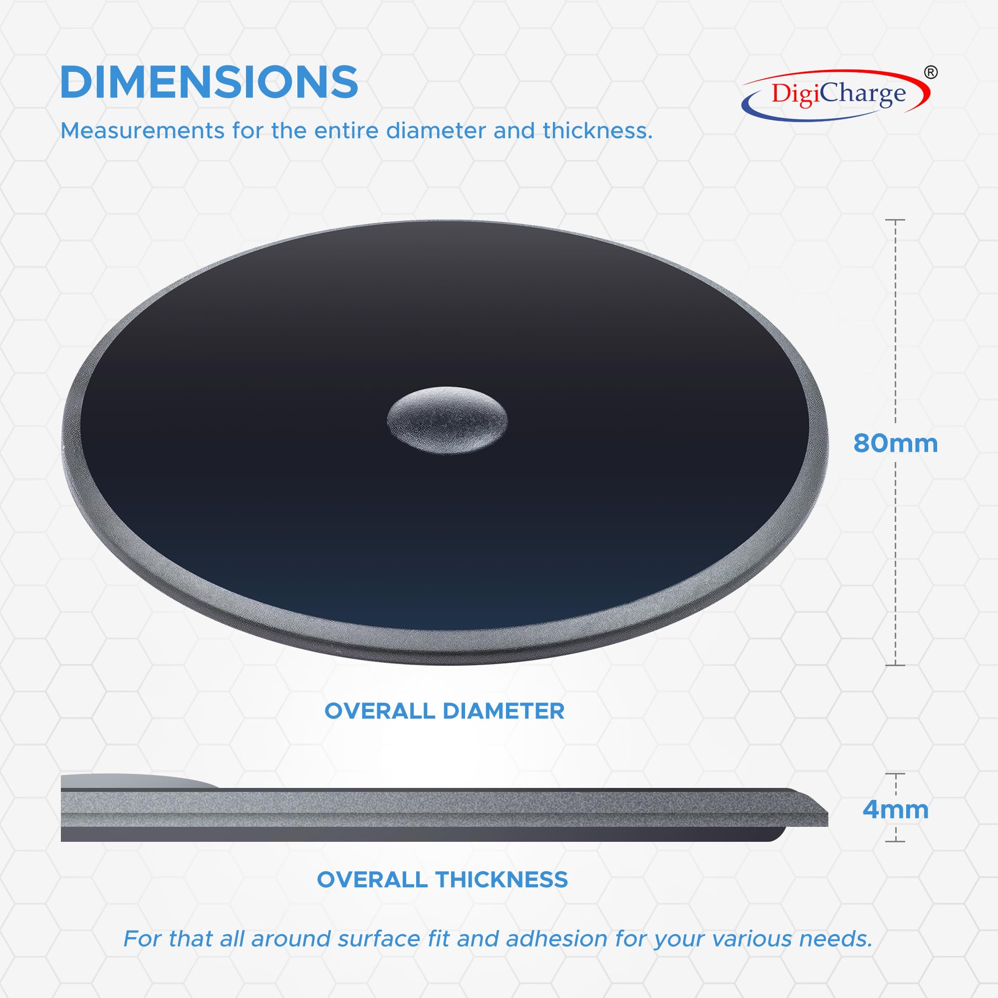 Digicharge 2X Dashboard Disk Pad For All Garmin & Tomtom Gps Dashboard Disk Suction Mount Garmin Drive Drivesmart Driveassist Nu