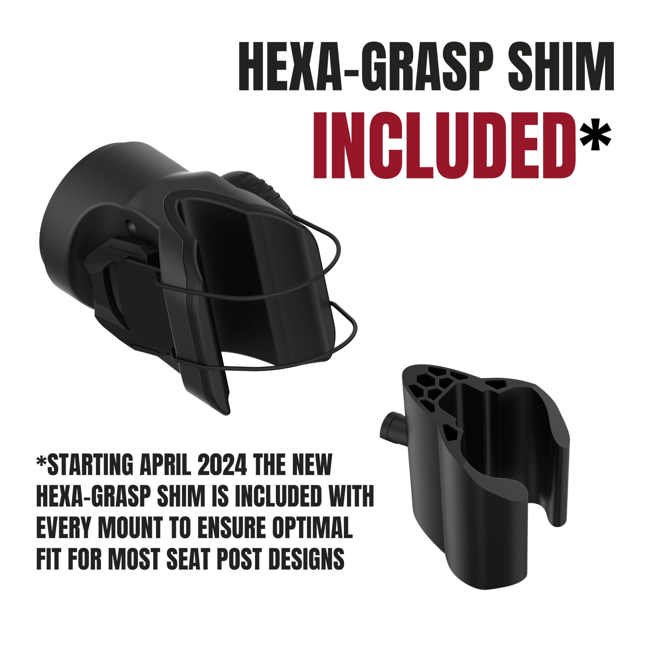 Kom Cycling For Garmin Varia Mount Tail Light Models Including Rtl515, Rtl510, Rvr315, Magene L508 Featuring An Atop Dial For Se