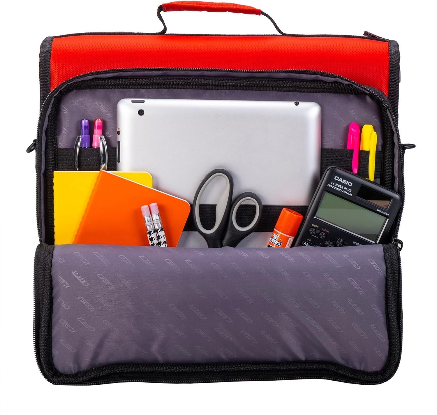 Case It The Universal 2.0 Zipper Binder  1.5 Inch O Ring   Removable Padded Pocket Holds Up To 13'' Laptop/Tablet   Multiple Poc