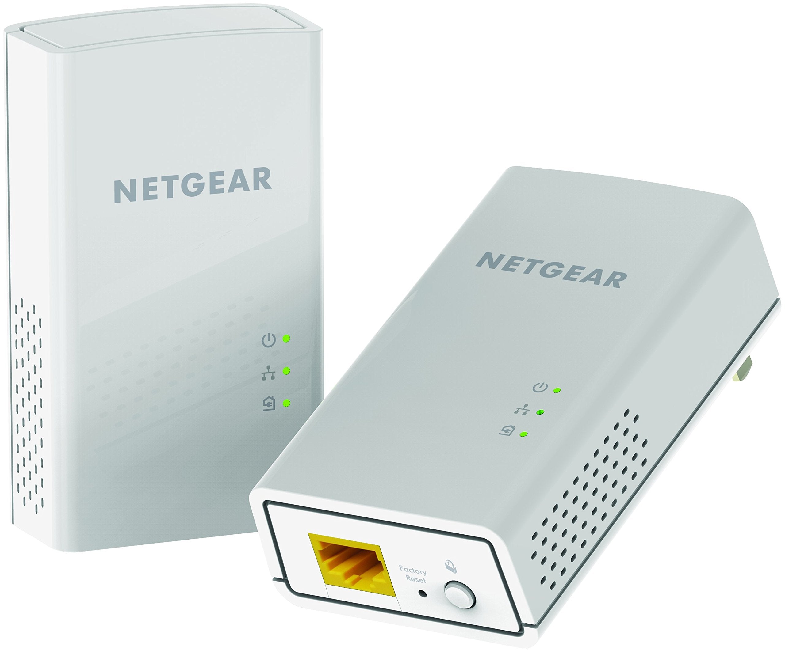 NETGEAR Powerline adapter Kit, 1200 Mbps Wall-plug, 1.2 Gigabit Ethernet Ports (PL1200-100PAS)