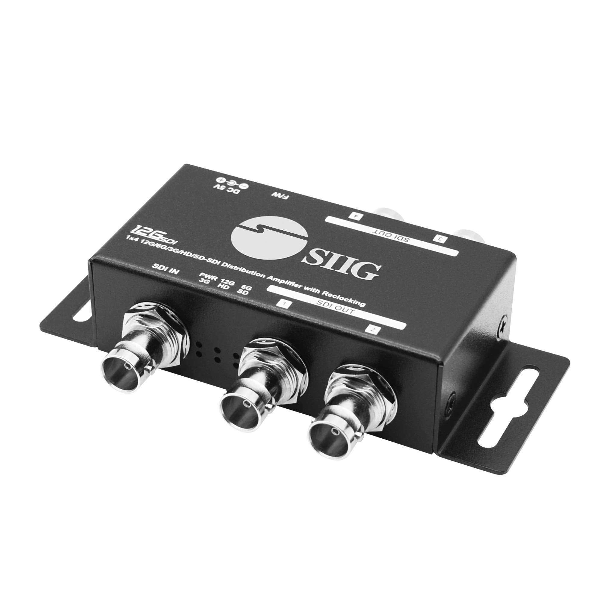SIIG AC CESD0G11S1 1x4 12G SDI Distribution Amplifier  180M Brown Box