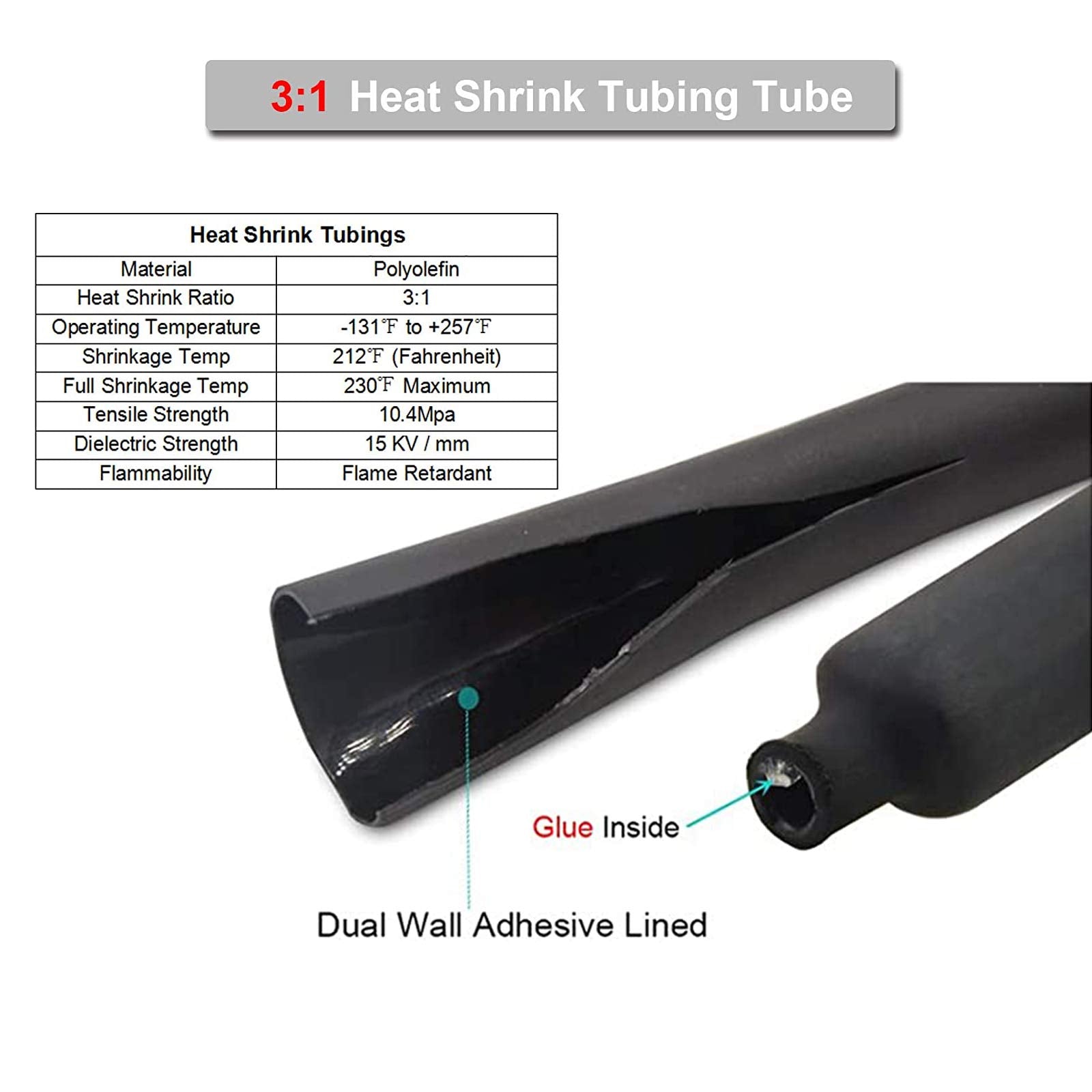 Tkdmr 4Pcs 2/0 Awg 3/8'' Battery Lugs,Copper Wire Lugs,Heavy Duty Battery Cable Ends,Tubular Ring Terminals,Awg Crimp Wire Ring