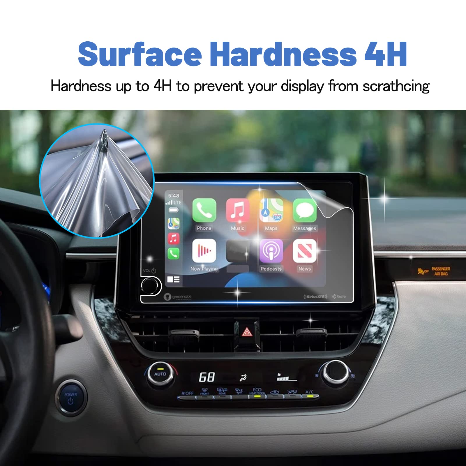 Shaohao For 2023 2024 Toyota Corolla Screen Protector 2023 2024 Corolla Accessories Screen Protector 8 Inch, Fit For 2023 2024 T