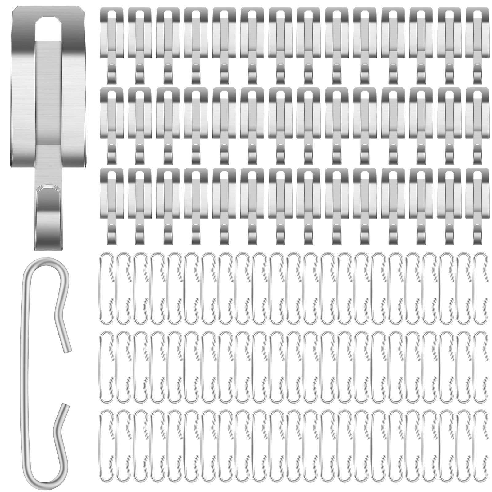 Moxweyeni 192 Pieces Heat Cable Roof Clips Gutter Clips 1.8Inch De Icing Cable Clips And Spacers Kit Roof Clips And Spacers Set Cab