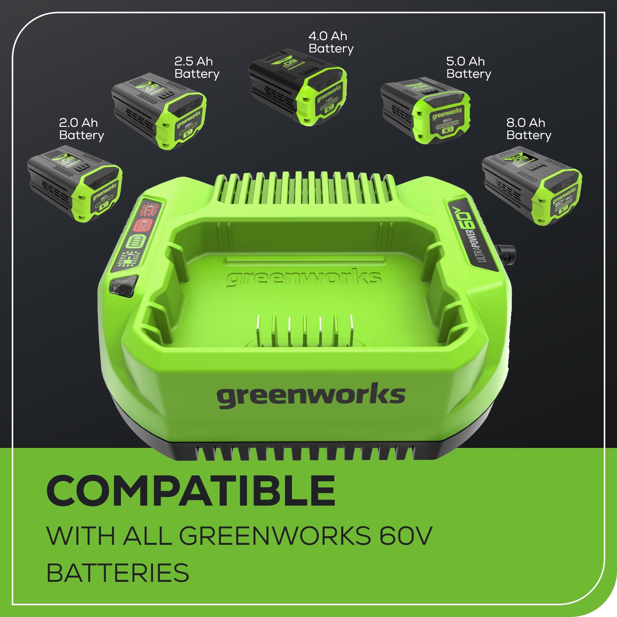 Greenworks Pro 60V 3A Standard Charger