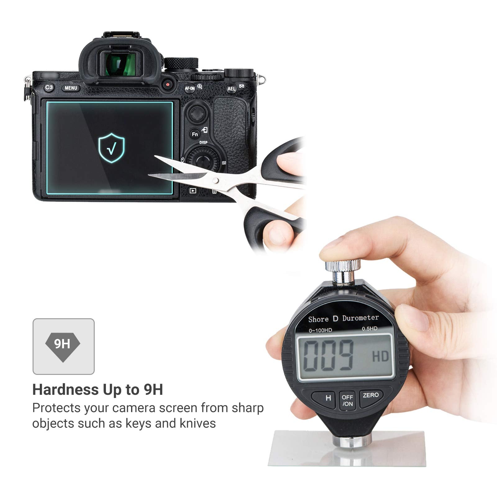 Jjc 2 Pack Camera Screen Protector For Fujifilm X T5 Xt5 Xt 5 Camera, Ultra Thin Anti Fingerprint Anti Scratch 9H Hardness 2.5D