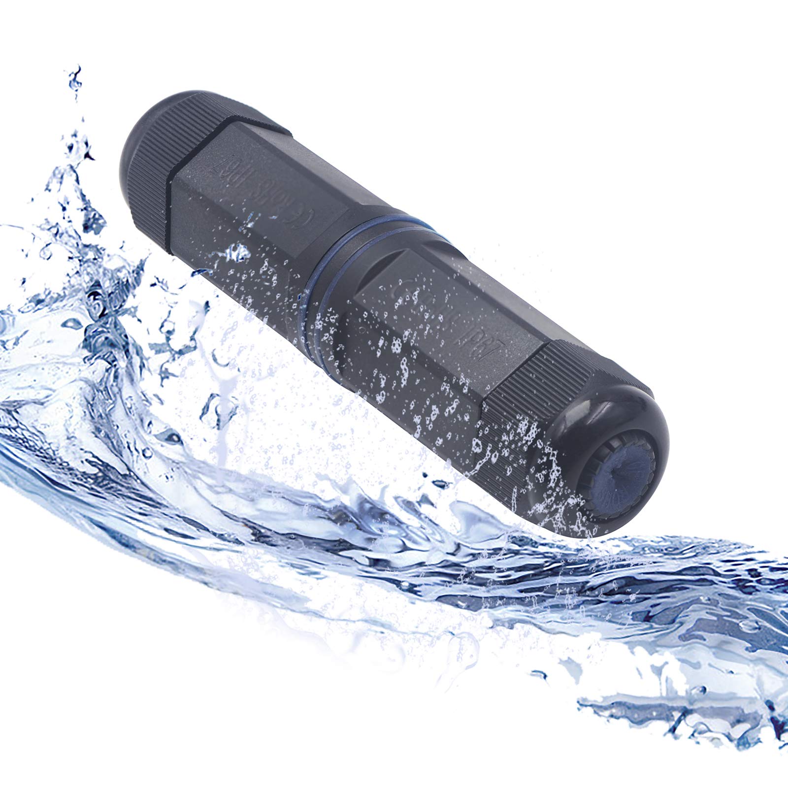 Leenue Waterproof Rj45 Coupler Cat6, Ip67 Waterproof Ethernet Coupler Female To Female, Shielded Outdoor Ethernet Coupler For Cat6/Cat5E/Cat5 Network Cables Poe, 5 Pack