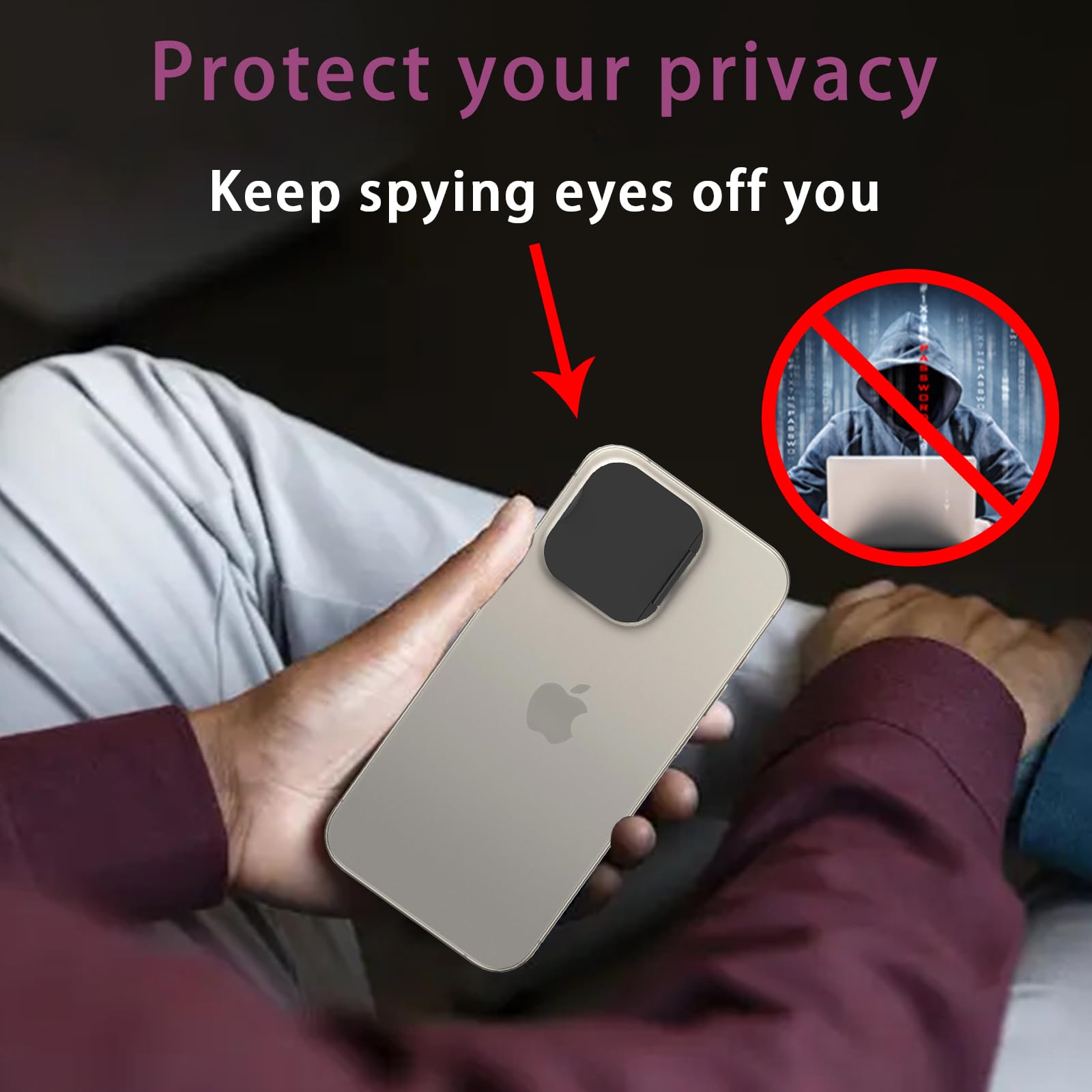 Eysoft Phone Camera Lens Cover Compatible For Phone 15 Pro/ 15 Pro Max,Camera Lens Protector To Protect Privacy And Security,Str