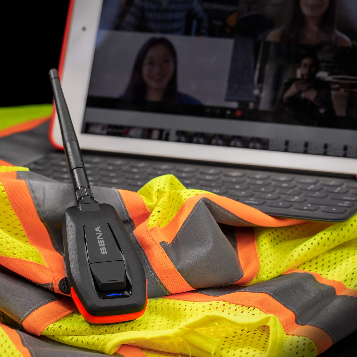 Sena Industrial Bluetooth To Mesh Intercom Adapter For Phone Or Tablet Pc (Meshport Red, One Size)