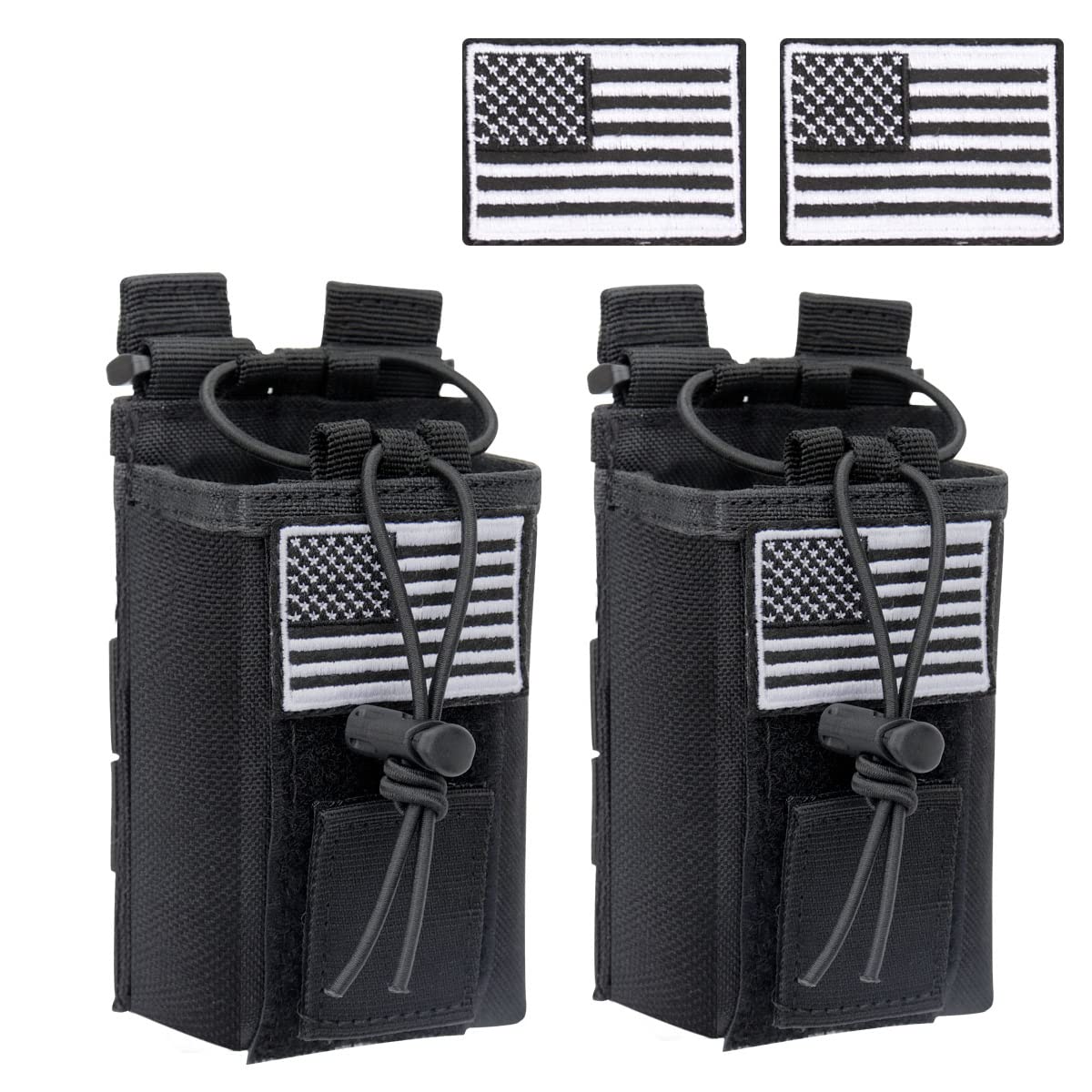 Tactical Radio Holder Case Molle Radio Holder Duty Belt Military Heavy Case Accessories Radios Pouch Holster Bag For Baofeng Uv 